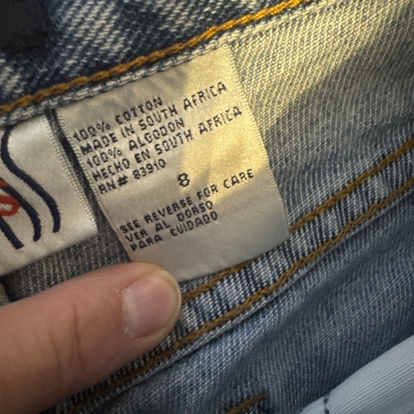 Vintage Bill Blass Womens Size 8 Straight Leg Blue Denim Jeans Made South Africa - Picture 3 of 8